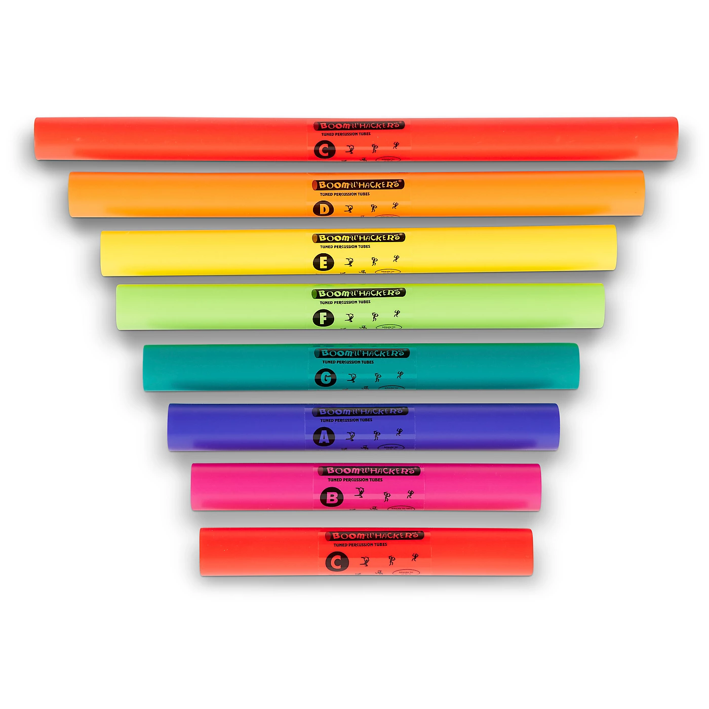 Flash Sale 🔥 Boomwhackers C Major Diatonic Scale Set (Upper Octave) Boomwhackers Tuned Percussion Tubes 👍