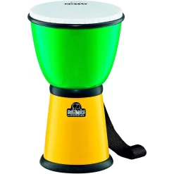 Wholesale 😉 Nino Nino ABS Djembe With Nylon Strap Green/Yellow 8 In. 🤩