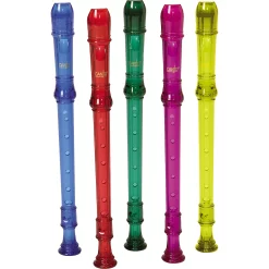 Best Sale ✨ Canto Canto One-Piece Translucent Soprano Recorder With Baroque Fingering Transparent Blue 🔔