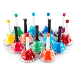 New 🔔 Rhythm Band Rhythm Band Kid's Play 13-Note Hand/Desk Bell Set 🔥