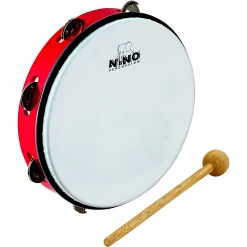 Brand new 🧨 Nino Nino ABS Jingle Drums Tambourine 10 In. Red 🎉