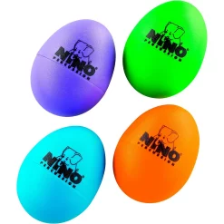 Best deal 🎁 Nino Nino Plastic Egg Shaker 4 Piece Assortment Aubergine/Grass Green/Orange/Sky Blue 👍