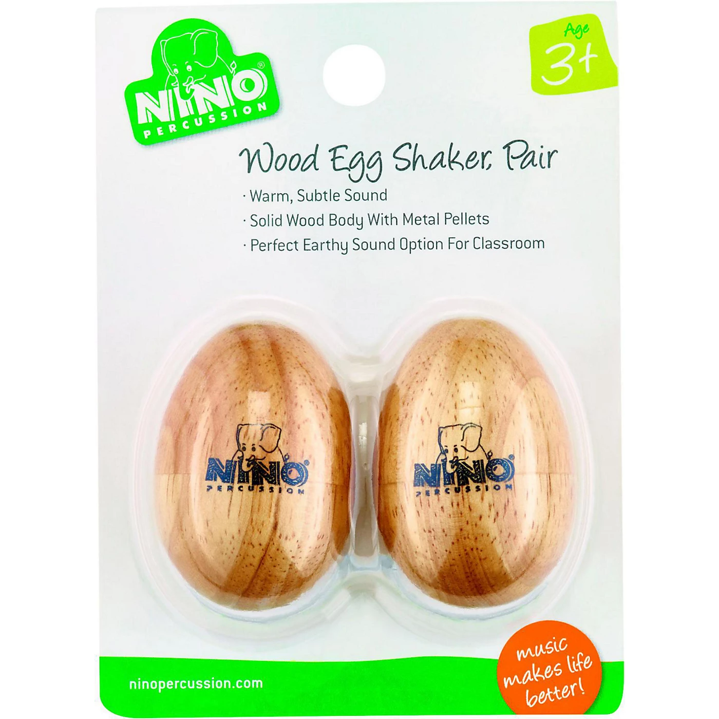 Wholesale ⭐ Nino Nino Natural Wood Egg Shaker Pair, Small 🤩